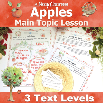 Preview of Fall Apples Farm Nonfiction Text RI.2.2 Main Topic Key Details Lesson 2nd Grade