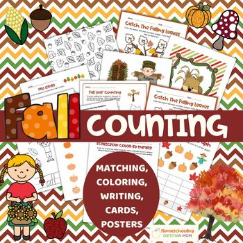 Preview of Fall Activities - Coloring, Math, Writing, Drawing, Cards, Posters