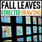 Fall Art - Fall Leaves Directed Drawing - Reading Comprehension