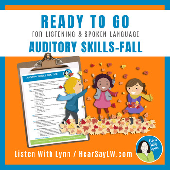 Preview of FALL Auditory and Listening Practice Skills No Prep DHH Hearing Loss