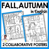 Fall Autumn | 2 Collaborative Coloring Oversized Posters i