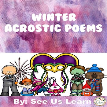 Preview of Winter Acrostic Poems Bundle