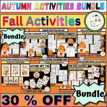 Preview of Fall/Autumn Activities & Games For Kids Bundle