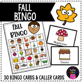 Fall Autumn Bingo - 30 Unique Bingo Cards