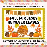 Fall, Autumn, Christian, Jesus, Leaves, Bulletin Board Kit