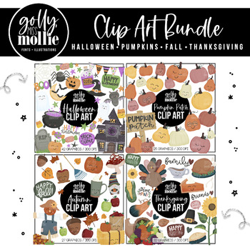 Preview of Fall/Autumn Clip Art Bundle