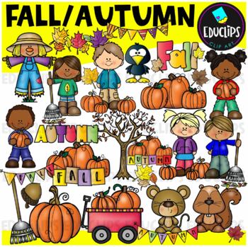 Preview of Fall/Autumn Clip Art Set (Educlips Clipart)