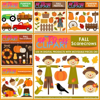 Download Fall Autumn Clipart BUNDLE by FlapJack Educational ...