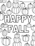 Fall & Autumn Coloring Pages