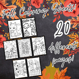 Fall / Autumn Coloring Sheets !