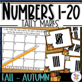 Tally Marks Count the Room - for numbers 1-20 -  AUTUMN - 