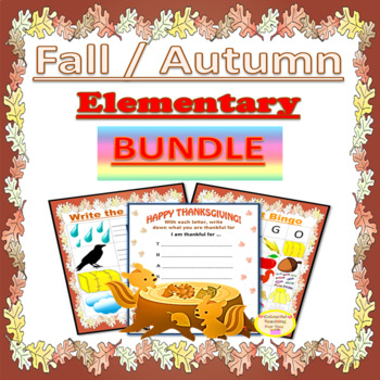 Download Fall / Autumn Elementary BUNDLE by Colourful Teaching For ...