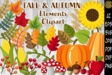 Fall & Autumn Elements SVG Clipart Set