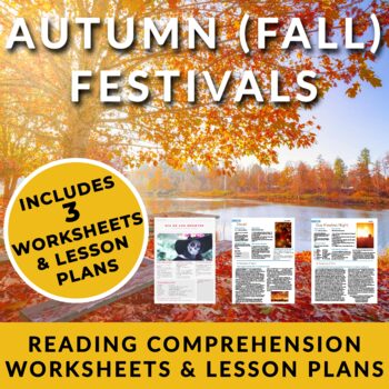 Preview of Fall (Autumn) Festivals - 3 ESL Readings w/ activities and FULL Lesson Plans
