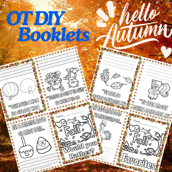 Preview of Fall/Autumn Folding/Coloring/Writing Books: Occupational Therapy (OT)