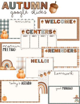 Preview of Fall/Autumn Google Slides Template