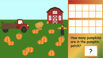 Preview of Fall / Autumn Halloween and Thanksgiving Numbers and Shapes Distance Learning