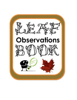 Preview of Fall Autumn Leaf Science Observations Book