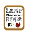 Fall Autumn Leaf Science Observations Book
