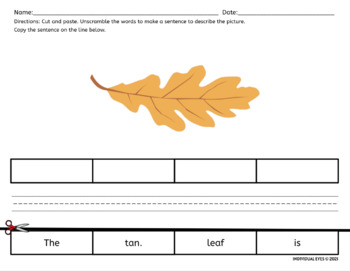 Color Words to Describe Autumn Leaves