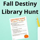 Fall Library Destiny Scavenger Hunt OPAC