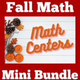 Fall Autumn Math Centers | Activities Kindergarten 1st 2nd