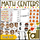 PreK and Kindergarten Fall Math Centers