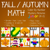 October Mystery Pictures Kindergarten 1st Grade Math Fall 
