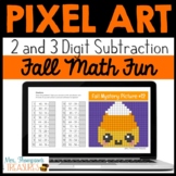 Fall / Autumn Math Pixel Art for Google Sheets™ - 2 & 3 Di