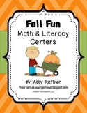 Fall & Autumn Math and Literacy Centers