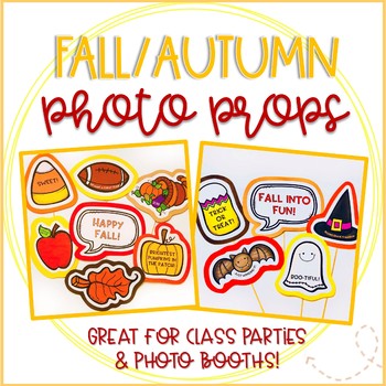 autumn photo booth props