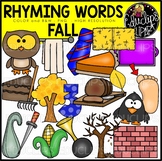 Fall/Autumn Rhyming Words Clip Art Set {Educlips Clipart}