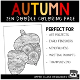 (FREE) Fall/Autumn/Thanksgiving Coloring Page | Zen Doodle