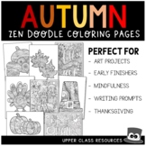 Fall/Autumn/Thanksgiving Coloring Pages | Zen Doodle | Min