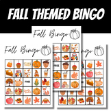 Fall/Autumn Themed Bingo