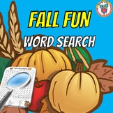 Fall - Autumn - Themed Word Search Puzzle Activity