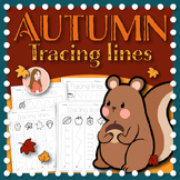 Fall /  Autumn Tracing Line Practice | Pre-Writing Activit