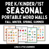 Portable Word Walls/Word Charts (Fall/Autumn, Winter, Spri