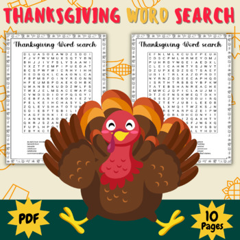 Preview of Fall Autumn Word Search Activity Pages Puzzle / 5th Grade / 6th Grade