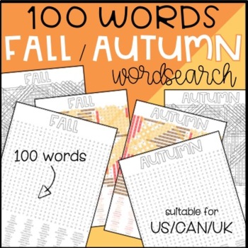 Preview of Fall / Autumn Wordsearch