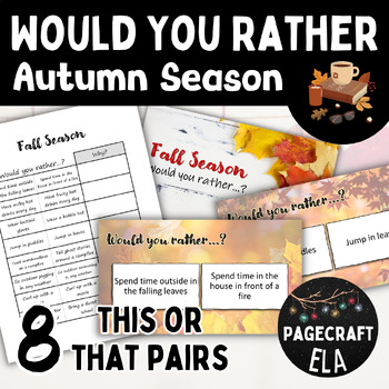 Preview of Fall | Autumn | Would You Rather | This or That | Break Breaks | Fun Game
