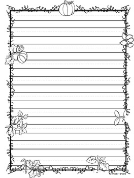 Free Printable Fall Writing Paper Stationery