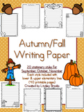Fall Autumn Writing Paper