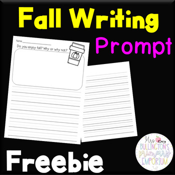 Preview of Fall/Autumn Writing Prompt Freebie