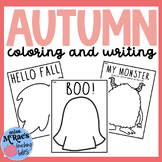 Fall Coloring Pages | Halloween Ghosts, Monsters, Pumpkins