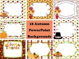 Fall, Autumn, and Thanksgiving PowerPoint Backgrounds