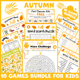 Fall Autumn icebreaker game BUNDLE main ideas activity ind