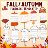 Fall- Autumn writing foldable templates-