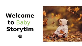 Preview of Fall Baby & Toddler Storytimes