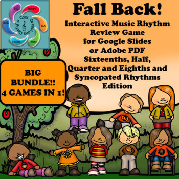 Preview of Interactive Music Rhythm Game Fall Back! Bundle Distance learning